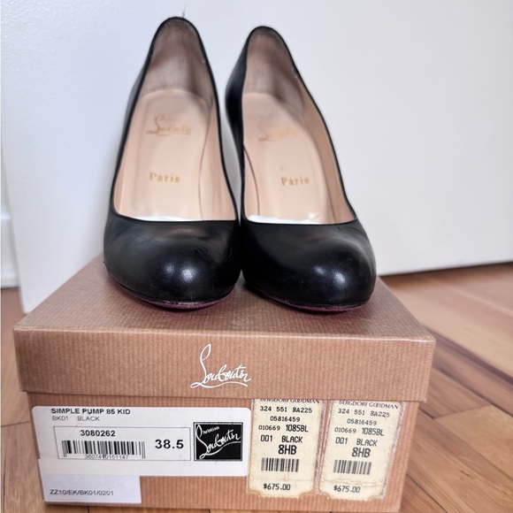 Christian Louboutin Simple Pump 85 mm In Black - Picture 2 of 14